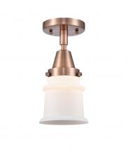 Innovations Lighting 447-1C-AC-G181S-LED - Canton - 1 Light - 6 inch - Antique Copper - Flush Mount