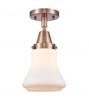 Innovations Lighting 447-1C-AC-G191-LED - Bellmont - 1 Light - 6 inch - Antique Copper - Flush Mount