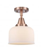 Innovations Lighting 447-1C-AC-G71-LED - Bell - 1 Light - 8 inch - Antique Copper - Flush Mount