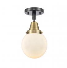 Innovations Lighting 447-1C-BAB-G201-6 - Beacon - 1 Light - 6 inch - Black Antique Brass - Flush Mount