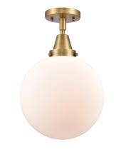 Innovations Lighting 447-1C-BB-G201-10 - Beacon - 1 Light - 10 inch - Brushed Brass - Flush Mount