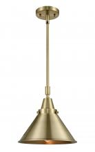 Innovations Lighting 447-1S-AB-M10-AB-LED - Briarcliff - 1 Light - 10 inch - Antique Brass - Mini Pendant
