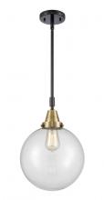 Innovations Lighting 447-1S-BAB-G201-10-LED - Beacon - 1 Light - 10 inch - Black Antique Brass - Mini Pendant