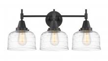 Innovations Lighting 447-3W-BK-G713-LED - Caden - 3 Light - 26 inch - Matte Black - Bath Vanity Light