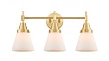 Innovations Lighting 447-3W-SG-G61 - Cone - 3 Light - 24 inch - Satin Gold - Bath Vanity Light