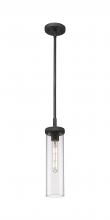 Innovations Lighting 471-1S-WZ-G471P-12CL - Lincoln - 1 Light - 4 inch - Weathered Zinc - Pendant