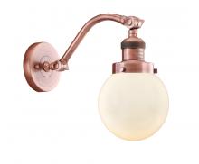 Innovations Lighting 515-1W-AC-G201-6-LED - Beacon - 1 Light - 6 inch - Antique Copper - Sconce