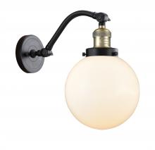 Innovations Lighting 515-1W-BAB-G201-8-LED - Beacon - 1 Light - 8 inch - Black Antique Brass - Sconce