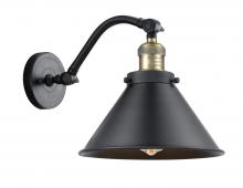 Innovations Lighting 515-1W-BAB-M10-BK-LED - Briarcliff - 1 Light - 10 inch - Black Antique Brass - Sconce