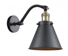Innovations Lighting 515-1W-BAB-M13-BK-LED - Appalachian - 1 Light - 8 inch - Black Antique Brass - Sconce