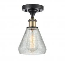 Innovations Lighting 516-1C-BAB-G275 - Conesus - 1 Light - 6 inch - Black Antique Brass - Semi-Flush Mount