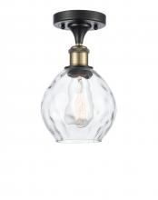 Innovations Lighting 516-1C-BAB-G362 - Waverly - 1 Light - 6 inch - Black Antique Brass - Semi-Flush Mount