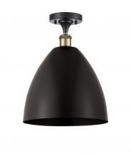 Innovations Lighting 516-1C-BAB-MBD-12-BK - Bristol - 1 Light - 12 inch - Black Antique Brass - Semi-Flush Mount