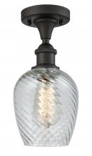 Innovations Lighting 516-1C-OB-G292-LED - Salina - 1 Light - 6 inch - Oil Rubbed Bronze - Semi-Flush Mount