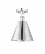 Innovations Lighting 516-1C-PC-MBC-8-PC - Berkshire - 1 Light - 8 inch - Polished Chrome - Semi-Flush Mount