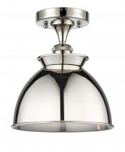 Innovations Lighting 516-1C-PN-M14-PN - Adirondack - 1 Light - 8 inch - Polished Nickel - Semi-Flush Mount