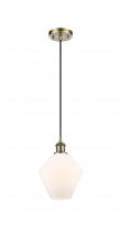 Innovations Lighting 516-1P-AB-G651-8-LED - Cindyrella - 1 Light - 8 inch - Antique Brass - Cord hung - Mini Pendant