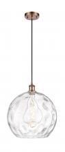 Innovations Lighting 516-1P-AC-G1215-14 - Athens Water Glass - 1 Light - 13 inch - Antique Copper - Cord hung - Pendant