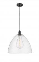 Innovations Lighting 516-1P-BK-GBD-164 - Bristol - 1 Light - 16 inch - Matte Black - Cord hung - Pendant