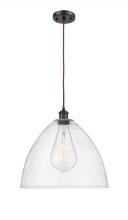 Innovations Lighting 516-1P-OB-GBD-164 - Bristol - 1 Light - 16 inch - Oil Rubbed Bronze - Cord hung - Pendant