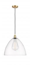 Innovations Lighting 516-1P-SG-GBD-162 - Bristol - 1 Light - 16 inch - Satin Gold - Cord hung - Pendant