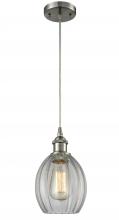 Innovations Lighting 516-1P-SN-G82 - Eaton - 1 Light - 6 inch - Brushed Satin Nickel - Cord hung - Mini Pendant