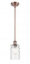 Innovations Lighting 516-1S-AC-G352-LED - Candor - 1 Light - 5 inch - Antique Copper - Mini Pendant