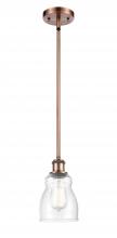 Innovations Lighting 516-1S-AC-G394 - Ellery - 1 Light - 5 inch - Antique Copper - Mini Pendant