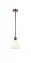 Innovations Lighting 516-1S-AC-GBD-751-LED - Bristol - 1 Light - 8 inch - Antique Copper - Mini Pendant