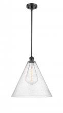 Innovations Lighting 516-1S-BK-GBC-164 - Berkshire - 1 Light - 16 inch - Matte Black - Pendant