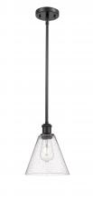 Innovations Lighting 516-1S-BK-GBC-84 - Berkshire - 1 Light - 8 inch - Matte Black - Mini Pendant