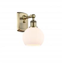 Innovations Lighting 516-1W-AB-G121-6-LED - Athens - 1 Light - 6 inch - Antique Brass - Sconce