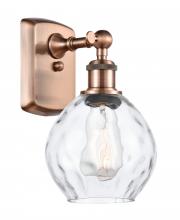 Innovations Lighting 516-1W-AC-G362-LED - Waverly - 1 Light - 6 inch - Antique Copper - Sconce