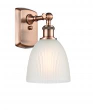 Innovations Lighting 516-1W-AC-G381-LED - Castile - 1 Light - 6 inch - Antique Copper - Sconce