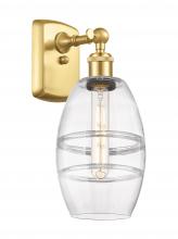 Innovations Lighting 516-1W-SG-G557-6CL - Vaz - 1 Light - 6 inch - Satin Gold - Sconce