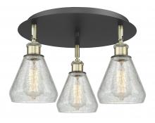 Innovations Lighting 516-3C-BAB-G275 - Conesus - 3 Light - 18 inch - Black Antique Brass - Flush Mount