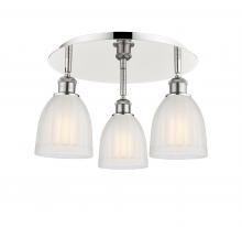 Innovations Lighting 516-3C-PN-G441 - Brookfield - 3 Light - 18 inch - Polished Nickel - Flush Mount