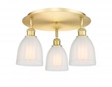 Innovations Lighting 516-3C-SG-G441 - Brookfield - 3 Light - 18 inch - Satin Gold - Flush Mount