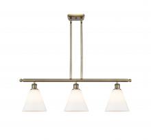 Innovations Lighting 516-3I-AB-GBC-81 - Berkshire - 3 Light - 36 inch - Antique Brass - Cord hung - Island Light