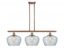 Innovations Lighting 516-3I-AC-G92-L-LED - Fenton - 3 Light - 38 inch - Antique Copper - Cord hung - Island Light