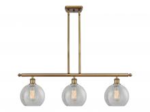 Innovations Lighting 516-3I-BB-G125-8 - Athens - 3 Light - 36 inch - Brushed Brass - Cord hung - Island Light