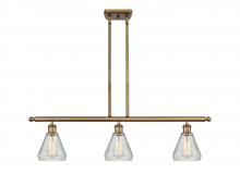 Innovations Lighting 516-3I-BB-G275 - Conesus - 3 Light - 36 inch - Brushed Brass - Cord hung - Island Light