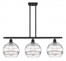 Innovations Lighting 516-3I-BK-G556-10CL - Rochester - 3 Light - 37 inch - Matte Black - Cord hung - Island Light