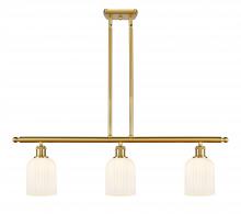 Innovations Lighting 516-3I-SG-G559-5GWH - Bridal Veil - 3 Light - 36 inch - Satin Gold - Cord hung - Island Light