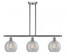 Innovations Lighting 516-3I-SN-G125-8 - Athens - 3 Light - 36 inch - Brushed Satin Nickel - Cord hung - Island Light