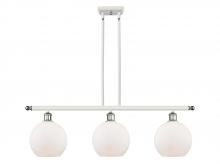 Innovations Lighting 516-3I-WPC-G121-LED - Athens - 3 Light - 36 inch - White Polished Chrome - Cord hung - Island Light