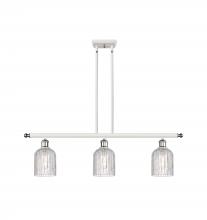 Innovations Lighting 516-3I-WPC-G559-5CL - Bridal Veil - 3 Light - 36 inch - White Polished Chrome - Cord hung - Island Light