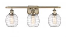 Innovations Lighting 516-3W-AB-G1013-LED - Belfast - 3 Light - 26 inch - Antique Brass - Bath Vanity Light