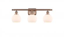 Innovations Lighting 516-3W-AC-G121-6-LED - Athens - 3 Light - 26 inch - Antique Copper - Bath Vanity Light