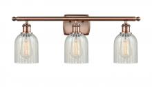 Innovations Lighting 516-3W-AC-G2511-LED - Caledonia - 3 Light - 25 inch - Antique Copper - Bath Vanity Light
